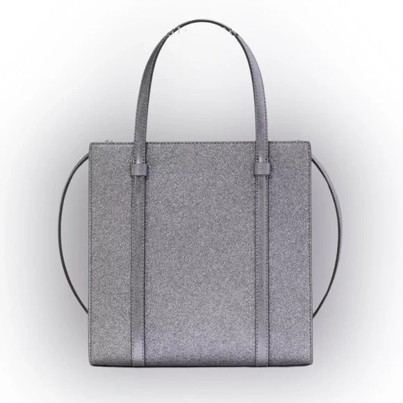 Kate Spade Purse Kenzie Glitter Small Tote Candied Flower - Picture 1 of 6